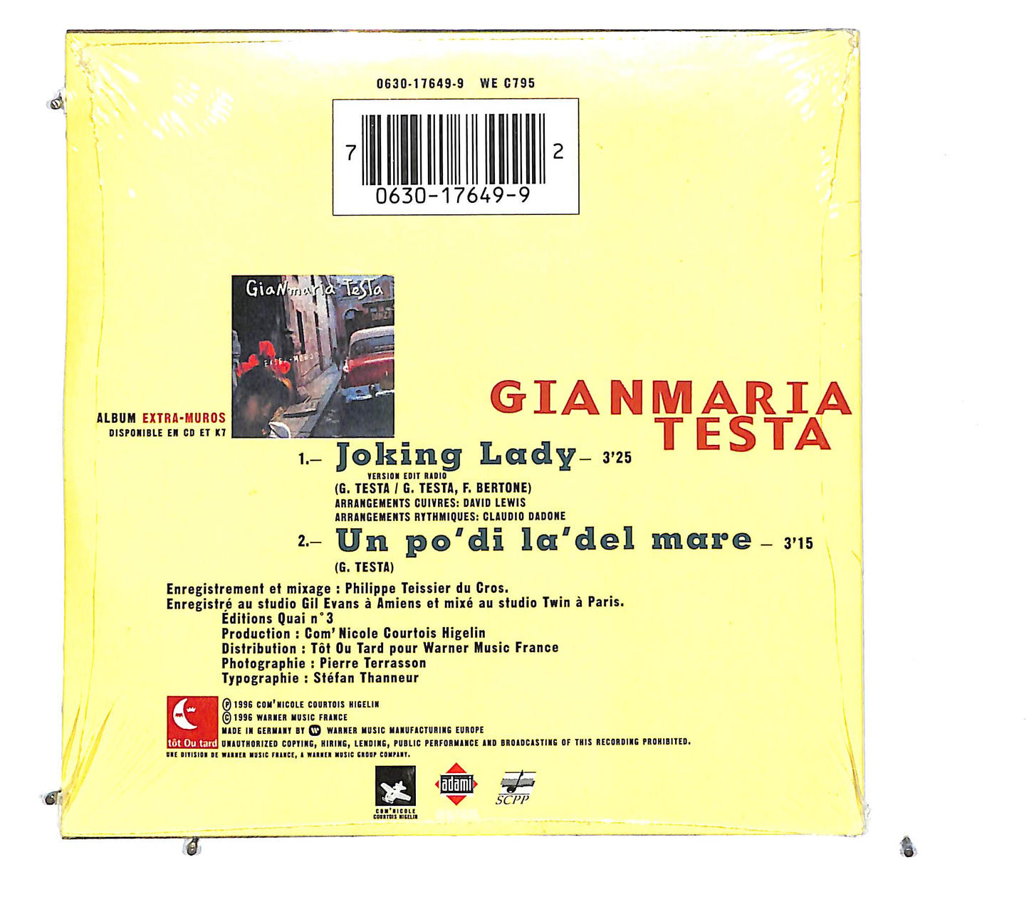 EBOND Gianmaria Testa - Joking Lady CD CD124832