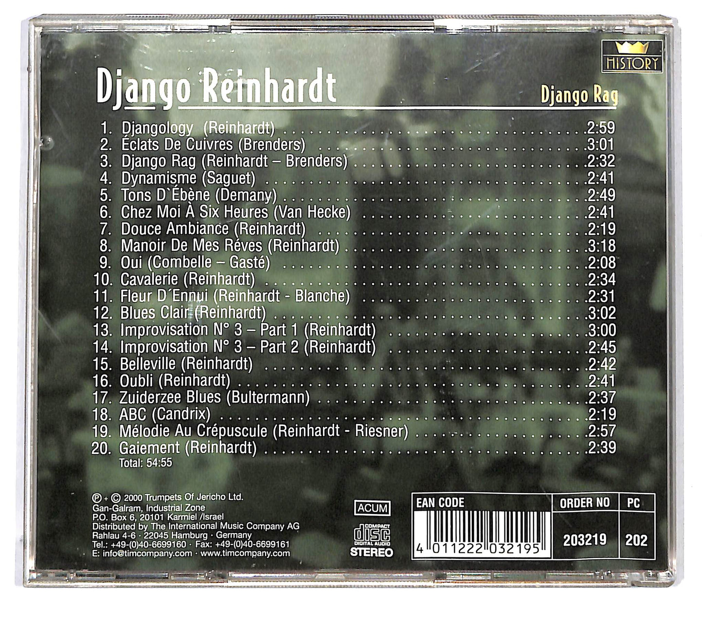 EBOND Django Reinhardt - Django Rag CD CD124840