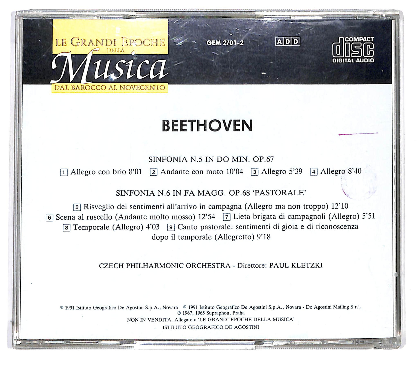 EBOND Beethoven - Sinfonia N.5 Op.67 - Sinfonia N.6 Op.68 CD CD124861