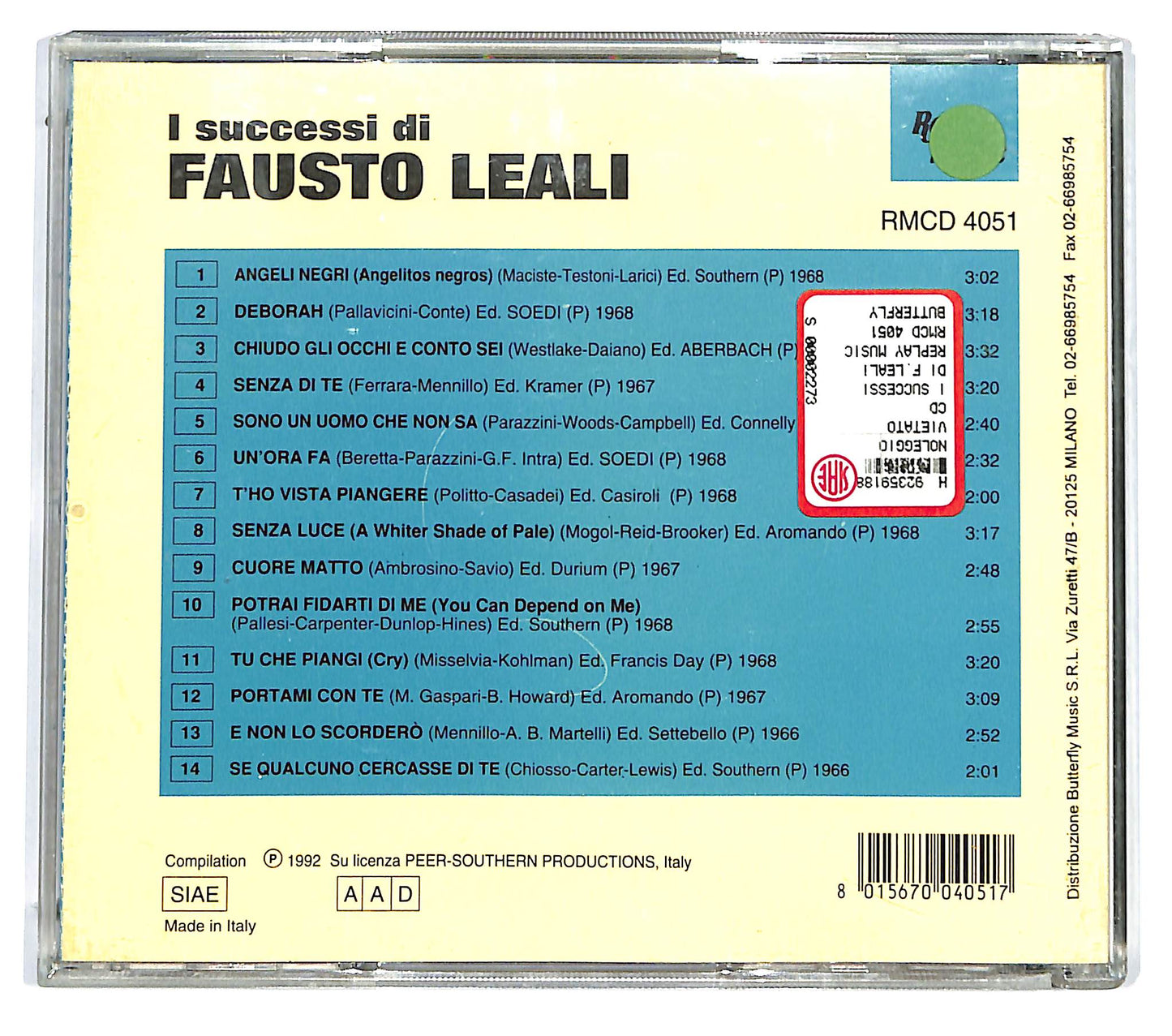 EBOND Fausto Leali - I Successi Di Fausto Leali CD CD125053