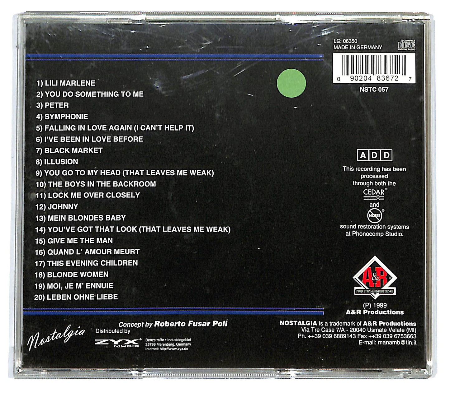 EBOND Marlene Dietrich - The Blue Angel CD CD125054