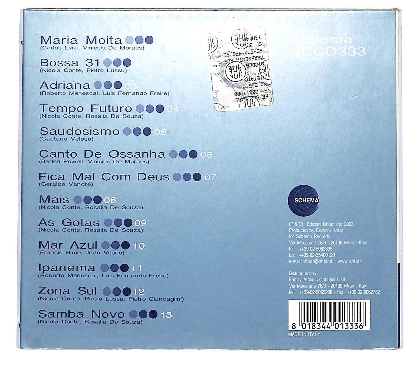 EBOND Nicola Conte Apresenta Rosalia De Souza - Garota Moderna CD CD125101