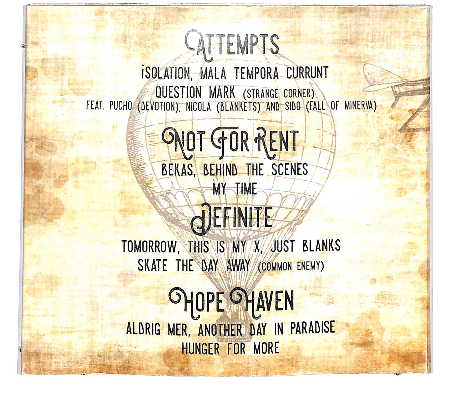 EBOND Attempts Not For Rent Definite - Fast Enough 4-Way-Split CD CD125105