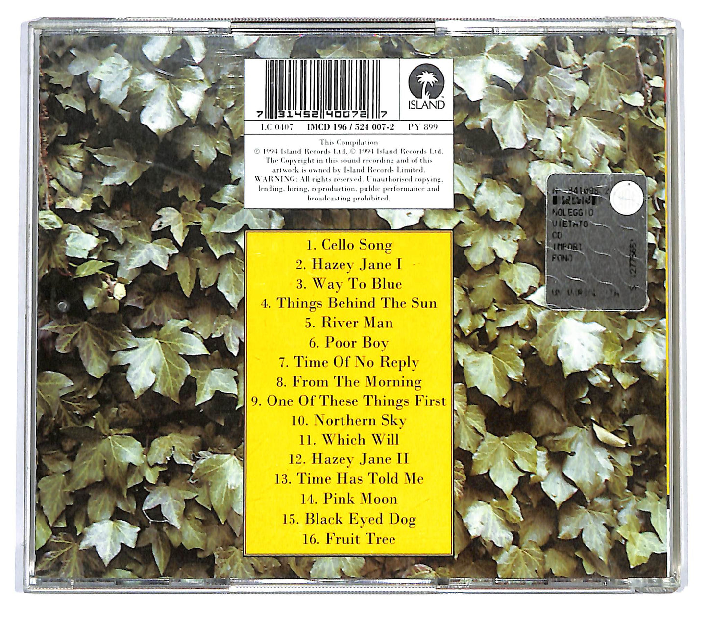 EBOND Nick Drake - Way To Blue - An Introduction To Nick Drake CD CD125114