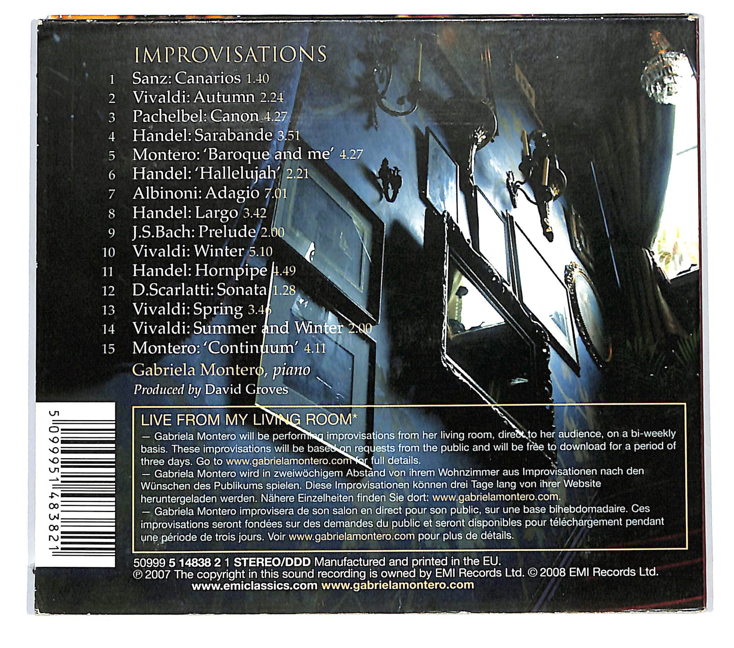 EBOND Gabriela Montero - Baroque DIGIPACK CD CD125135