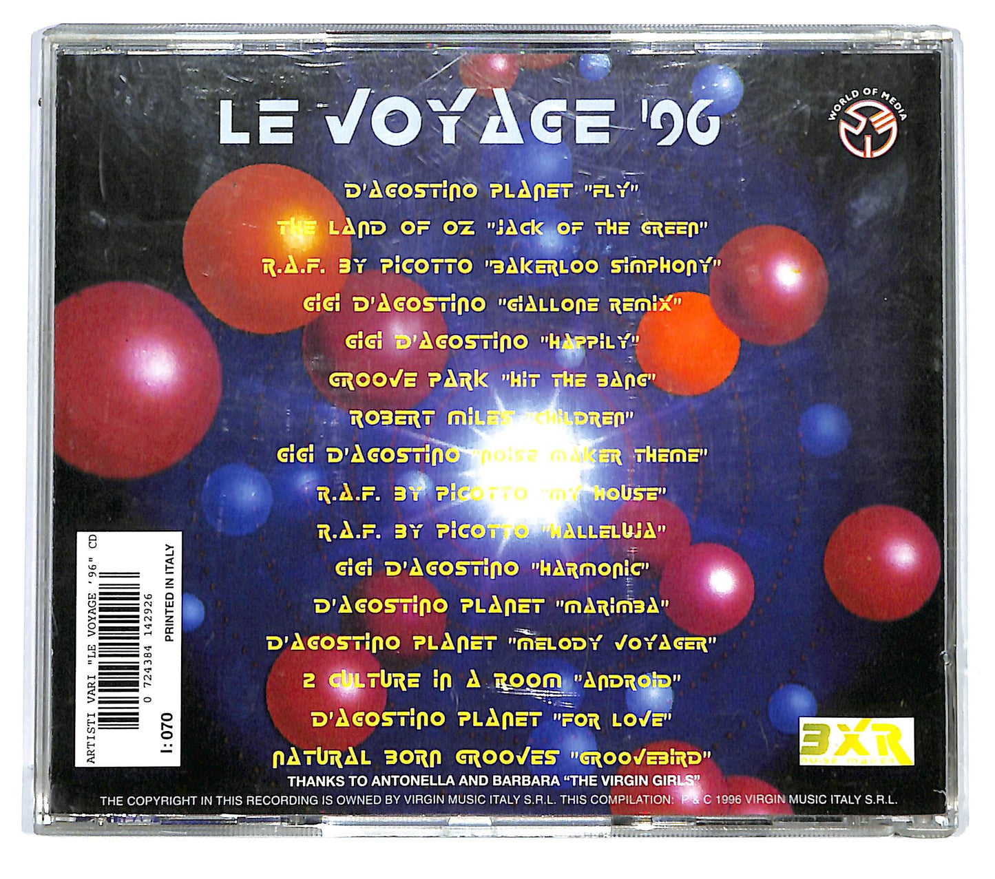 EBOND Gigi D'Agostino - Le Voyage '96 Compilation CD CD125221