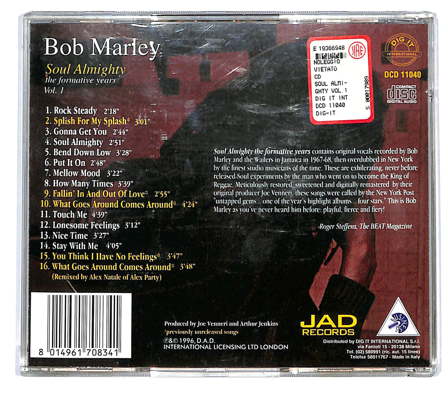 EBOND Bob Marley - Soul Almighty - The Formative Years Vol. 1 CD CD125227