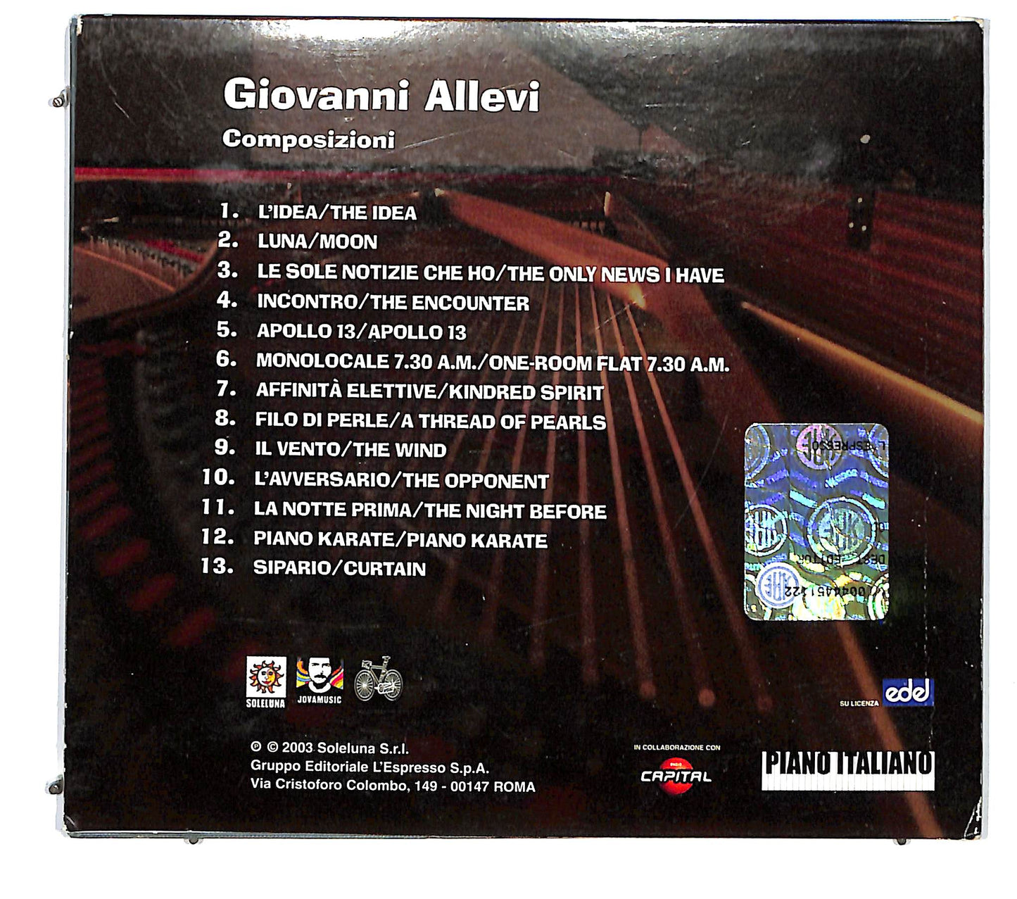 EBOND Giovanni Allevi - Composizioni CD CD125257