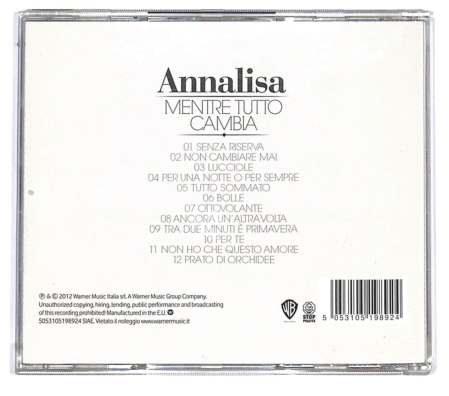 EBOND Annalisa - Mentre Tutto Cambia CD CD125301