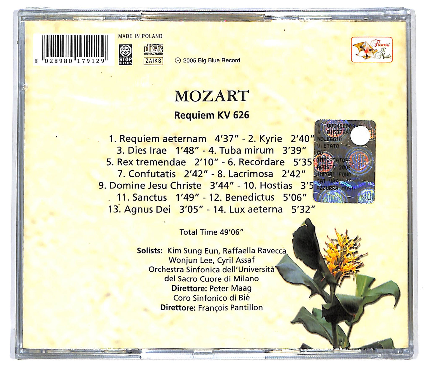 EBOND Mozart - Requiem KV 626 CD CD125306