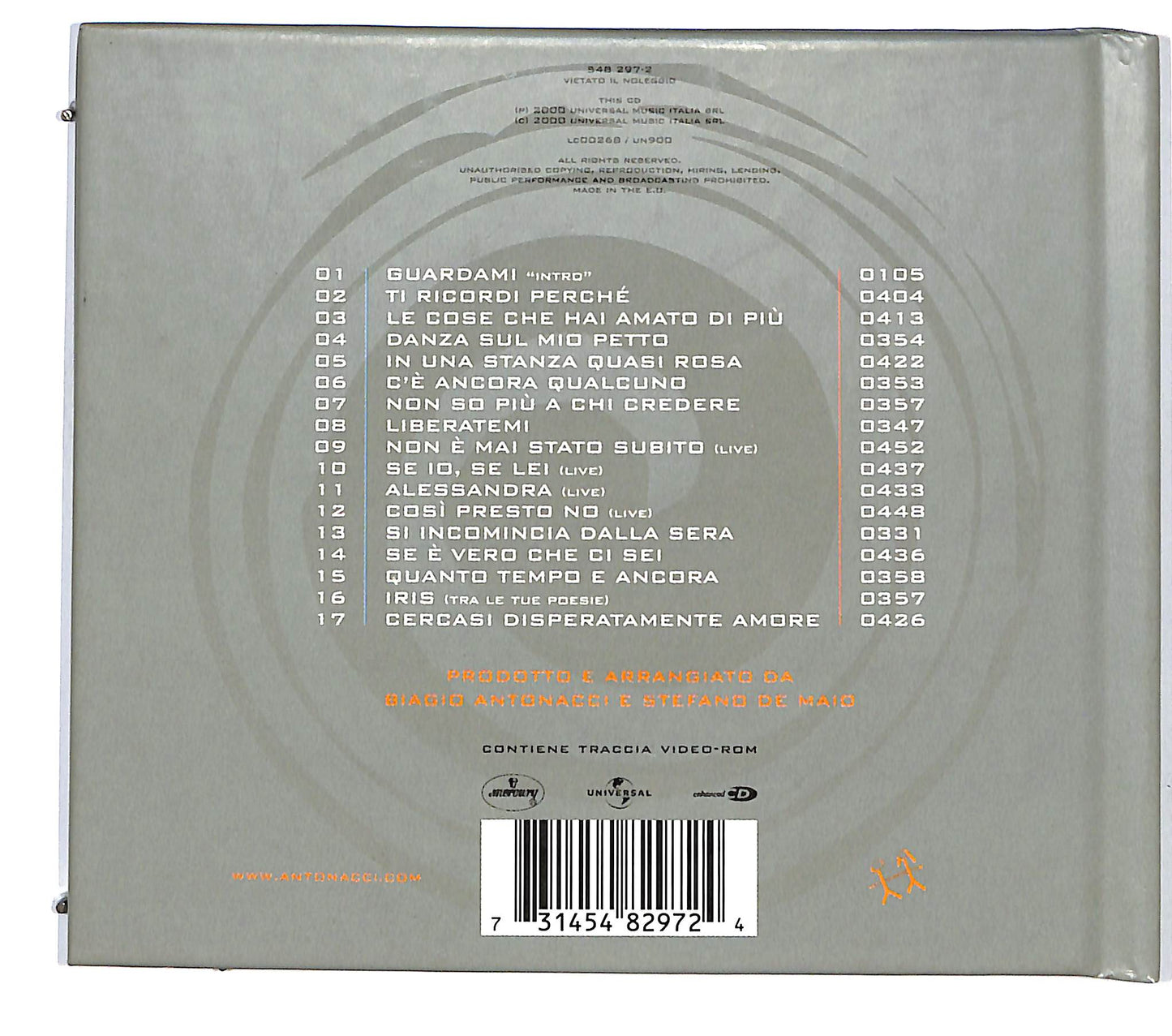 EBOND Biagio Antonacci - Tra Le Mie Canzoni DIGIPACK CD CD125346