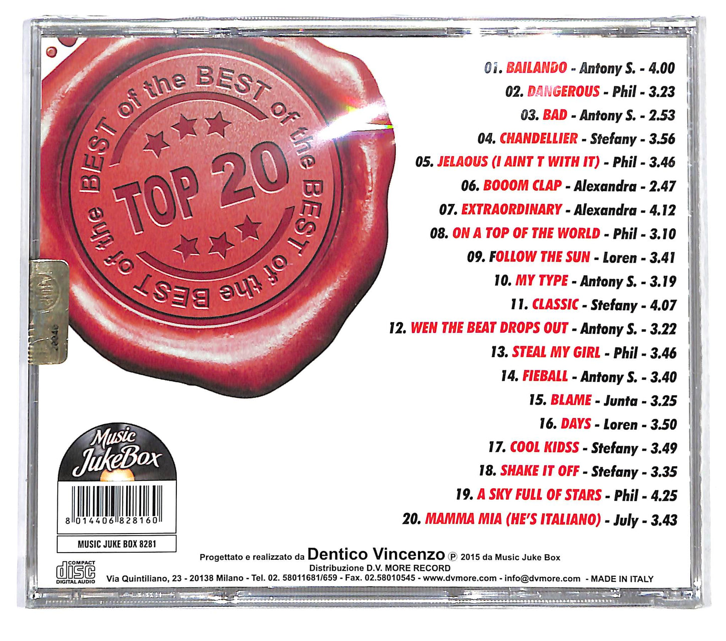 EBOND Music Juke Box - The Best Of Top 20 CD CD125402