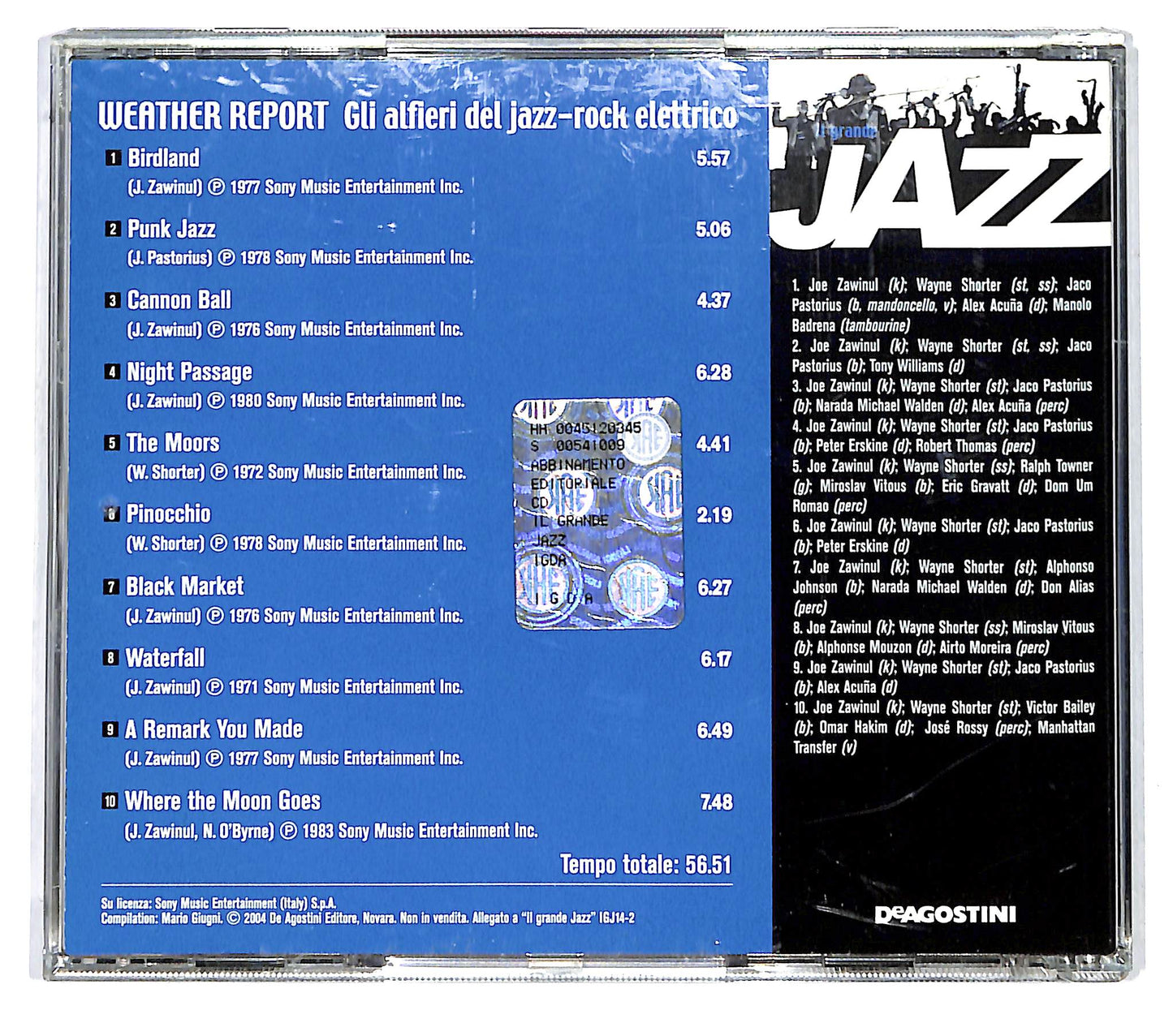 EBOND Weather Report - Gli Alfieri del Jazz-Rock Elettrico CD CD125408