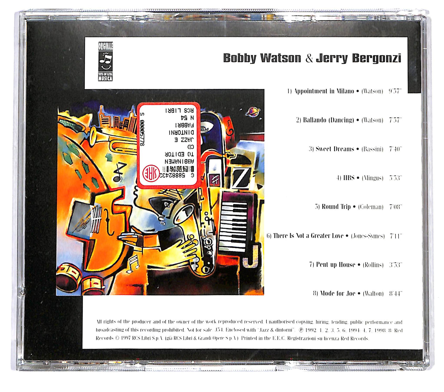 EBOND Bobby Watson, Jerry Bergonzi EDITORIALE CD CD125446