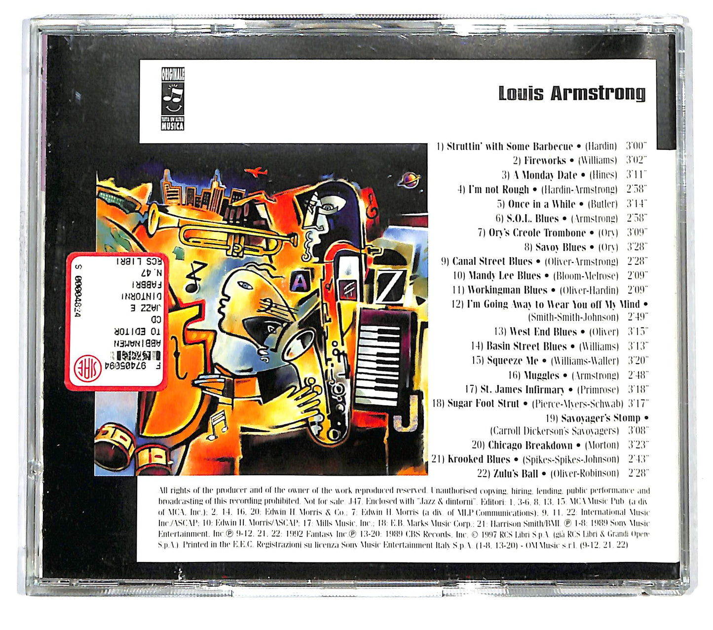 EBOND Louis Armstrong - Louis Armstrong (Chicago) EDITORIALE CD CD125453