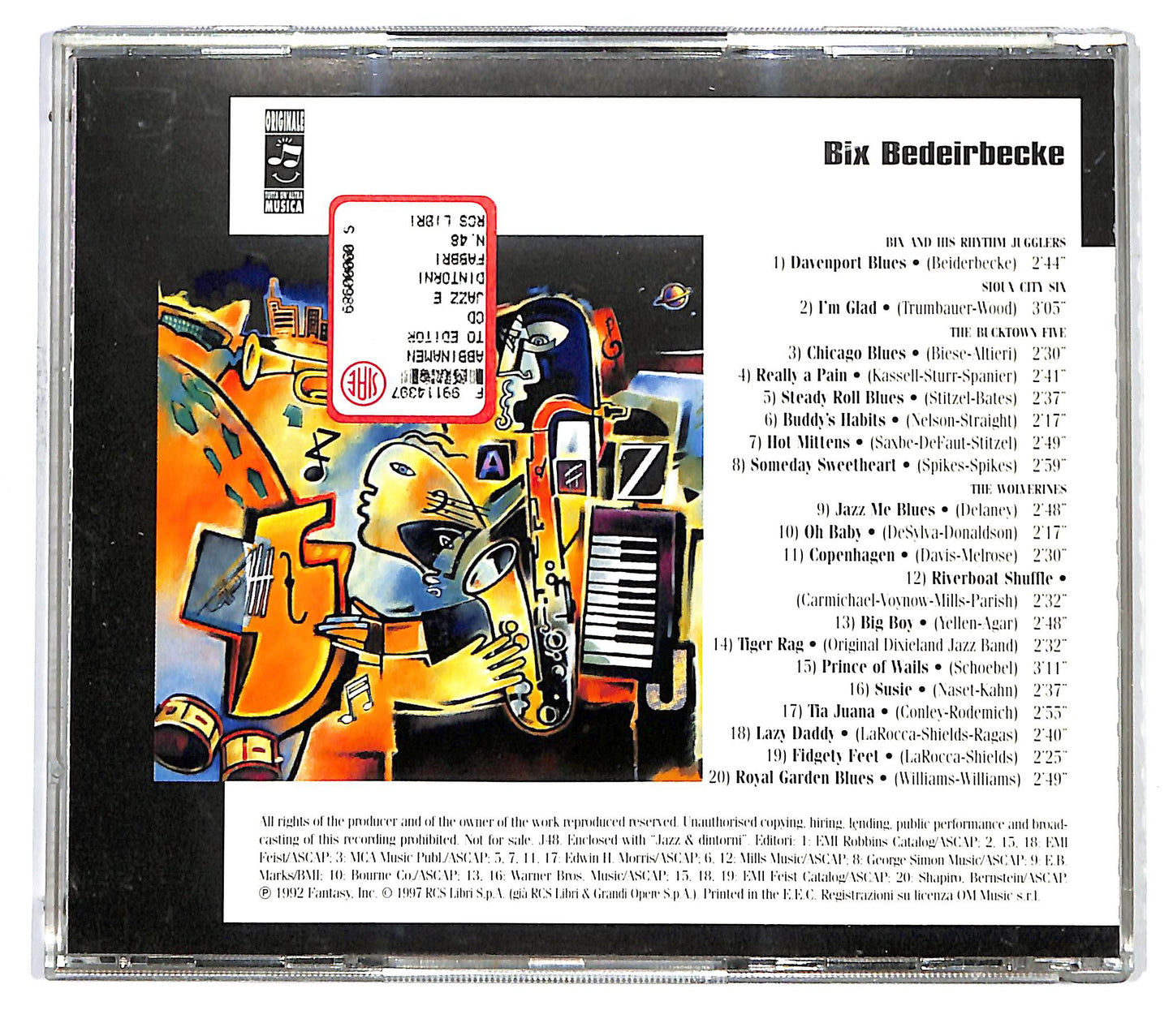 EBOND Bix Beiderbecke - Bix Beiderbecke (Chicago) EDITORIALE CD CD125454