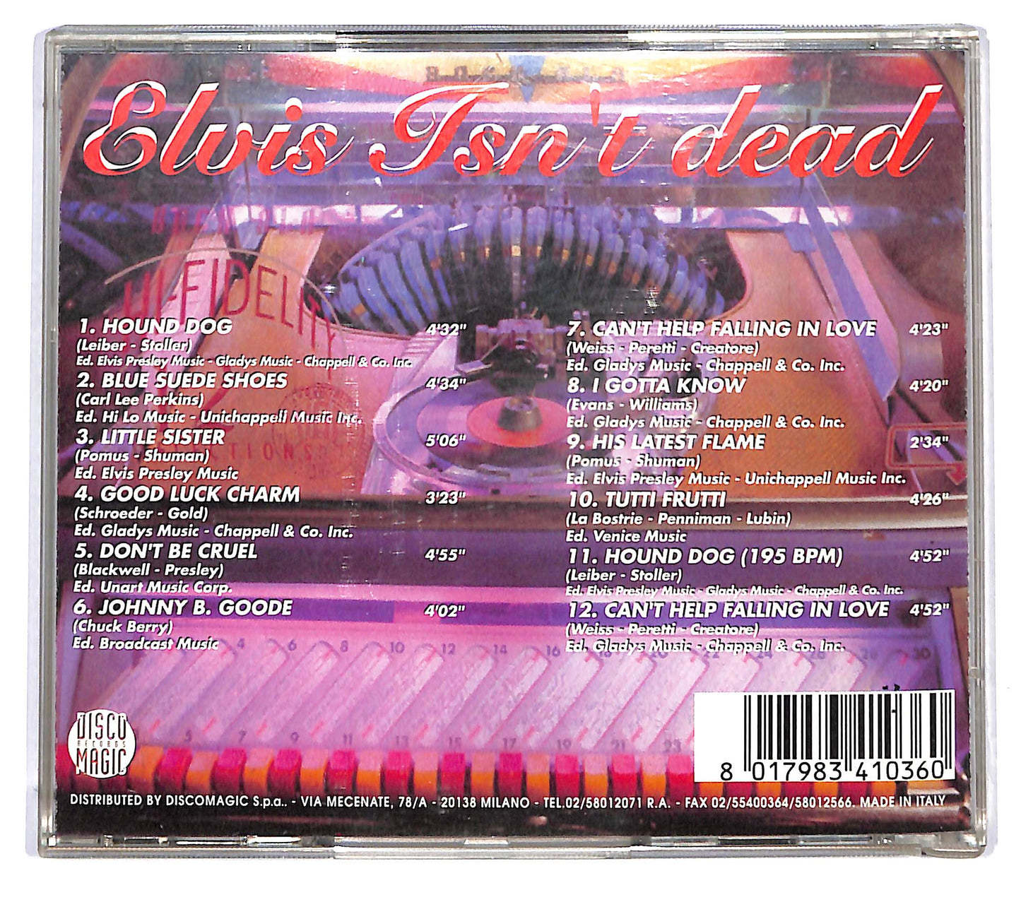 EBOND Elvis Isn't Dead - 12 Tracks Remodelled For The Nineties CD CD125541