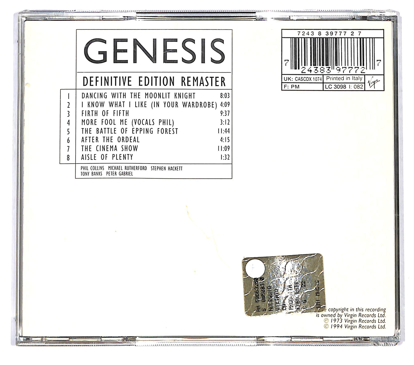 EBOND Genesis - Selling England By The Pound CD CD125550