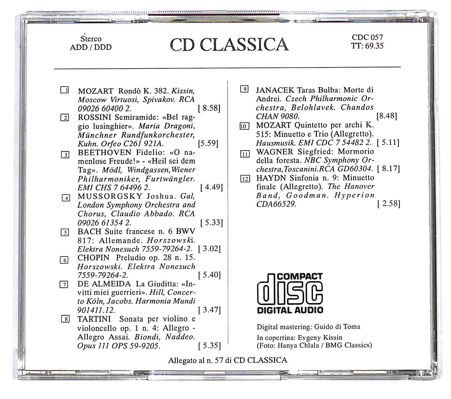 EBOND Various - Dicembre 1992 / Gennaio 1993 EDITORIALE CD CD125663