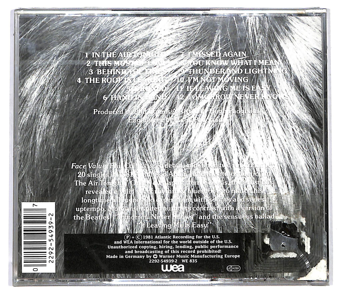 EBOND Phil Collins - Face Value CD CD125706