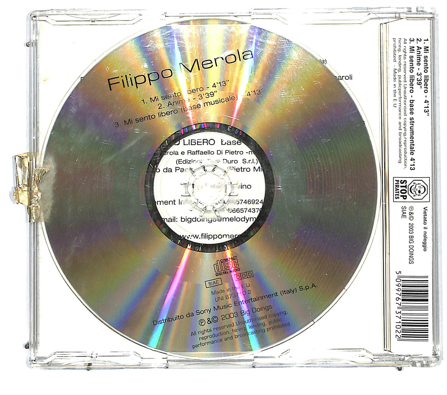 EBOND Filippo Merola - Mi Sento Libero CD CD125735