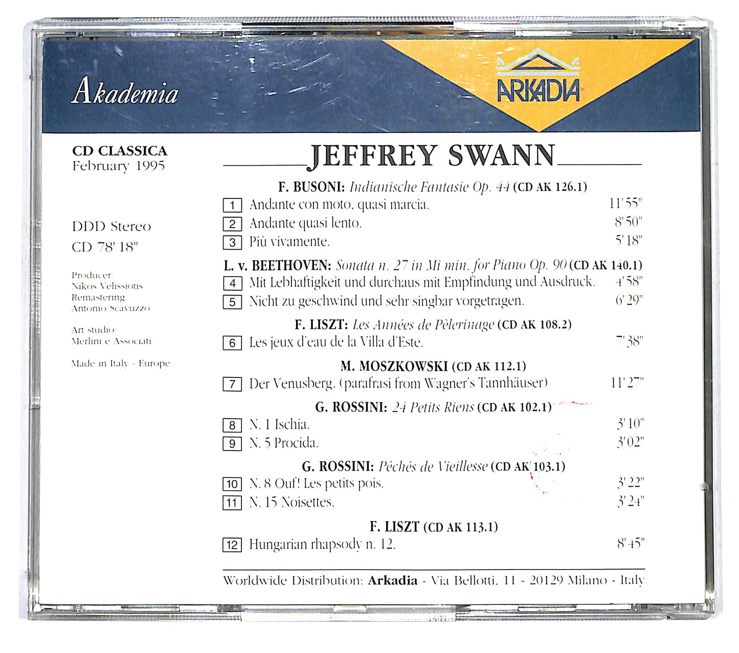 EBOND Jeffrey Swann - Jeffrey Swann CD CD125742