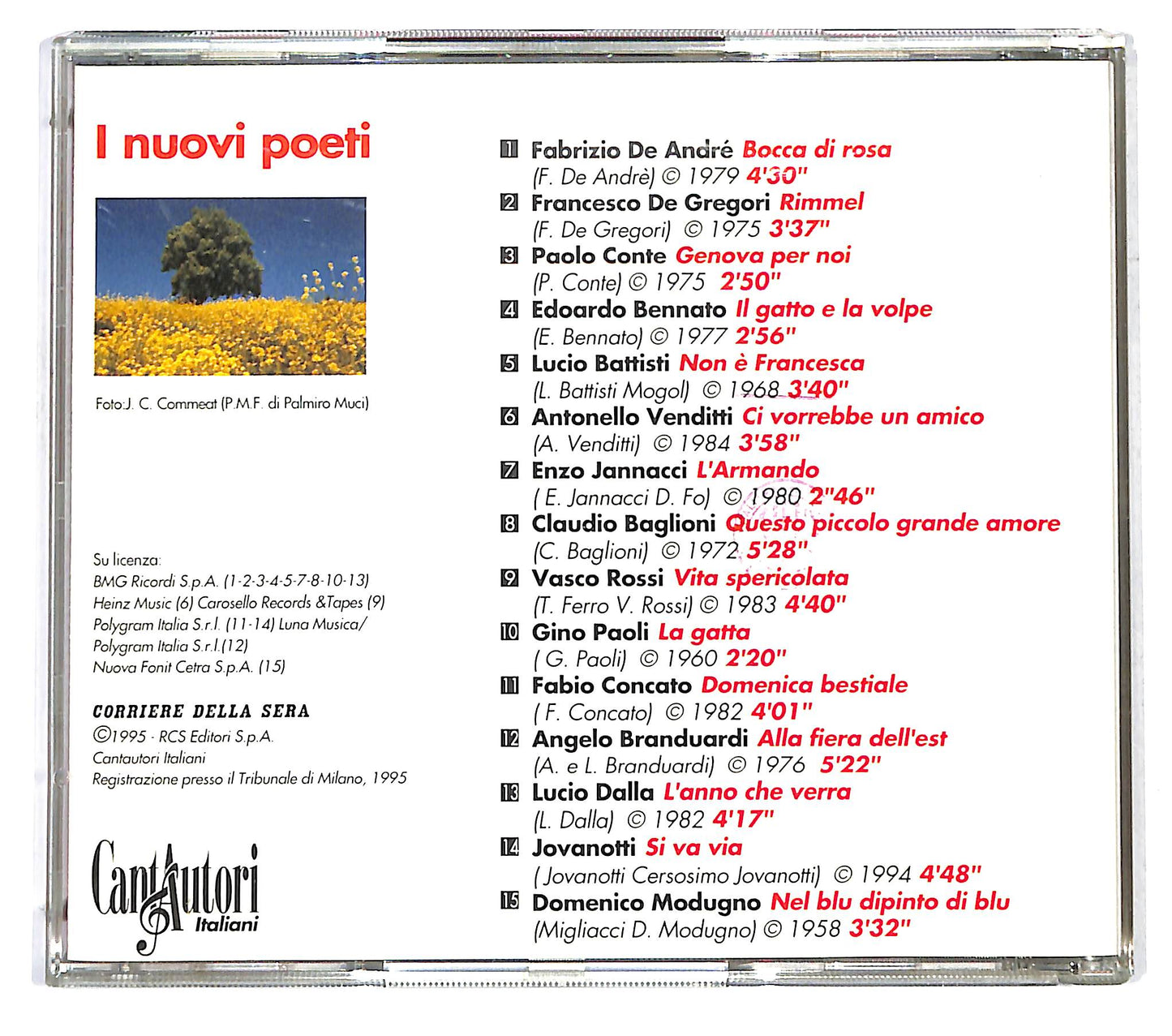 EBOND Various - Cantautori Italiani Vol. 1 - I Nuovi Poeti CD CD125746