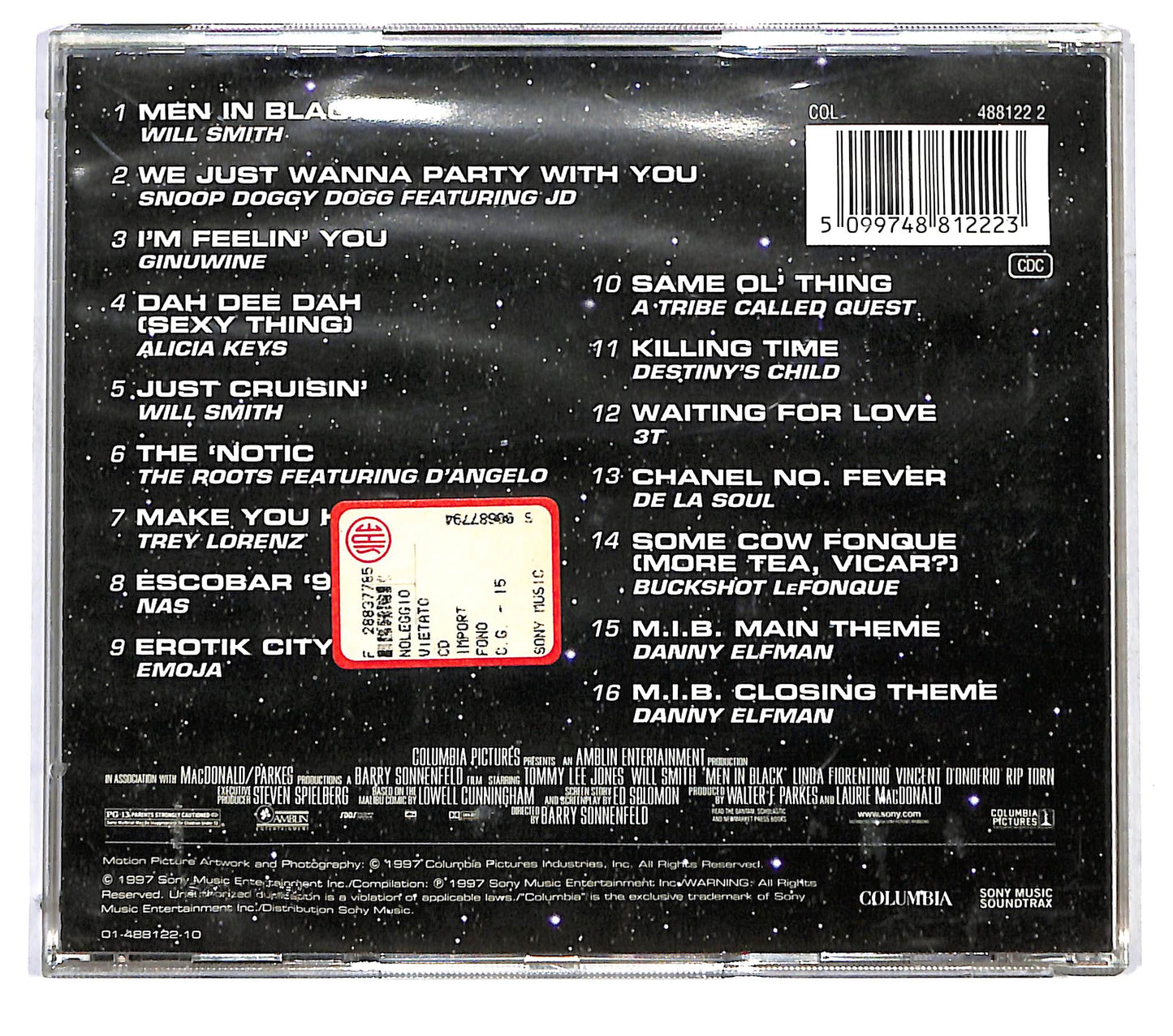 EBOND Various - Men In Black - The Album CD CD125761