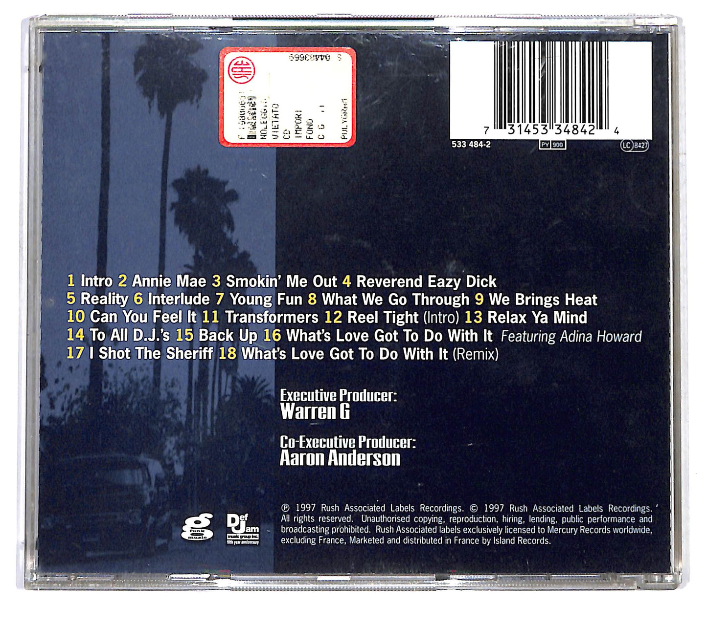 EBOND Warren G - Take A Look Over Your Shoulder (Reality) CD CD125839