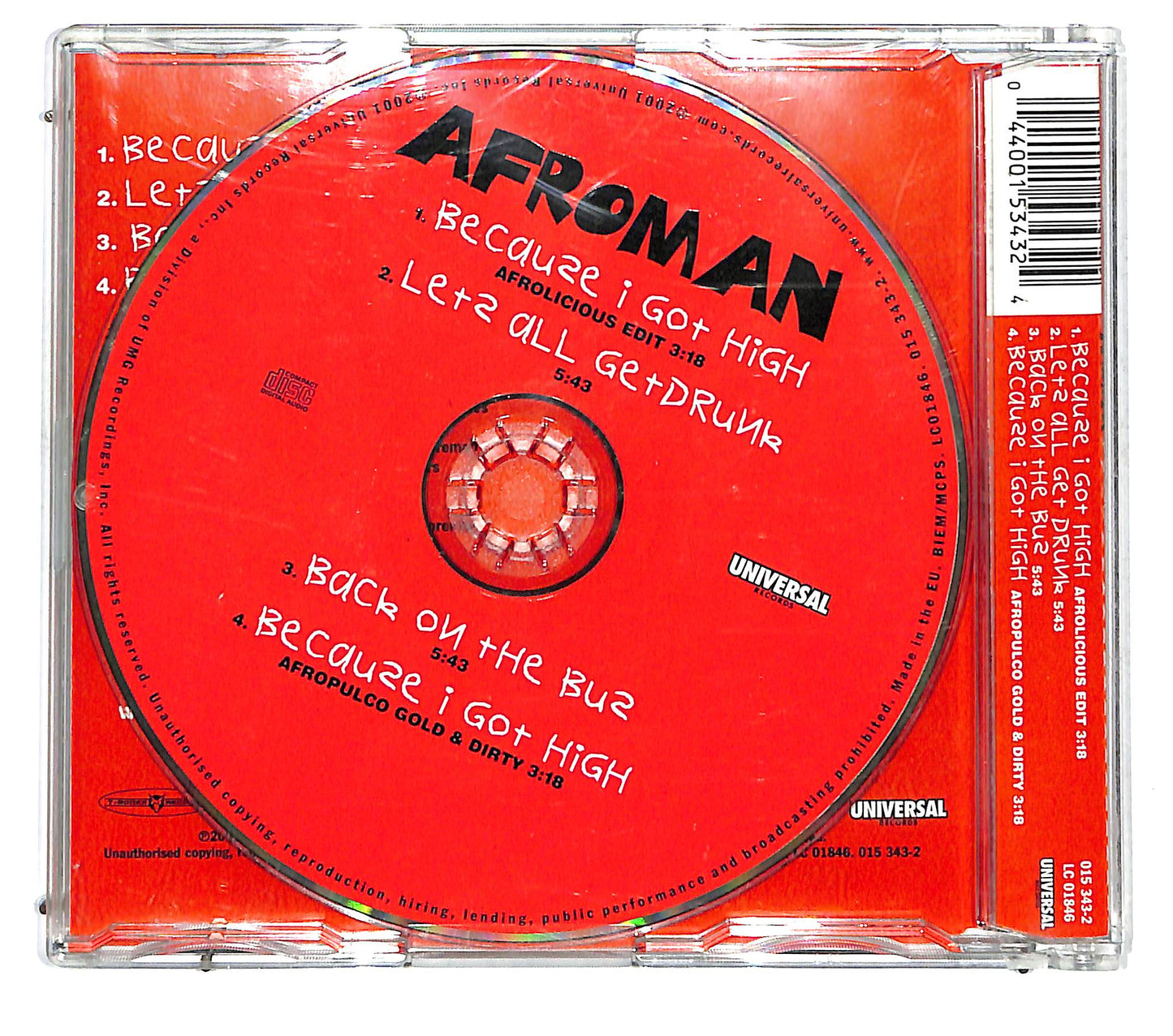 EBOND Afroman - Because I Got High CD CD125961