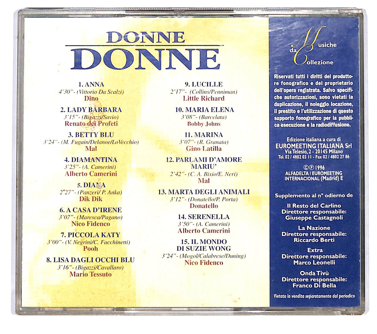 EBOND Various - Donne Donne EDITORIALE CD CD126045
