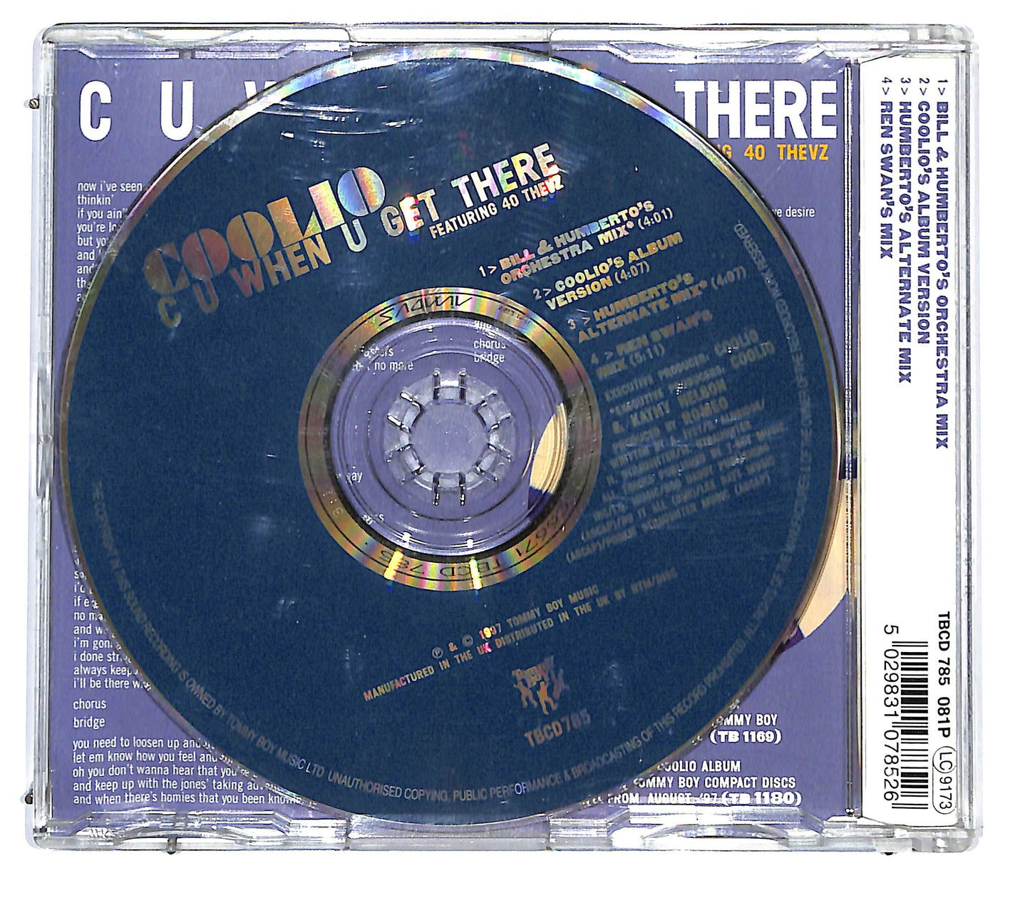 EBOND Coolio Featuring 40 Thevz - C U When U Get There CD CD126064