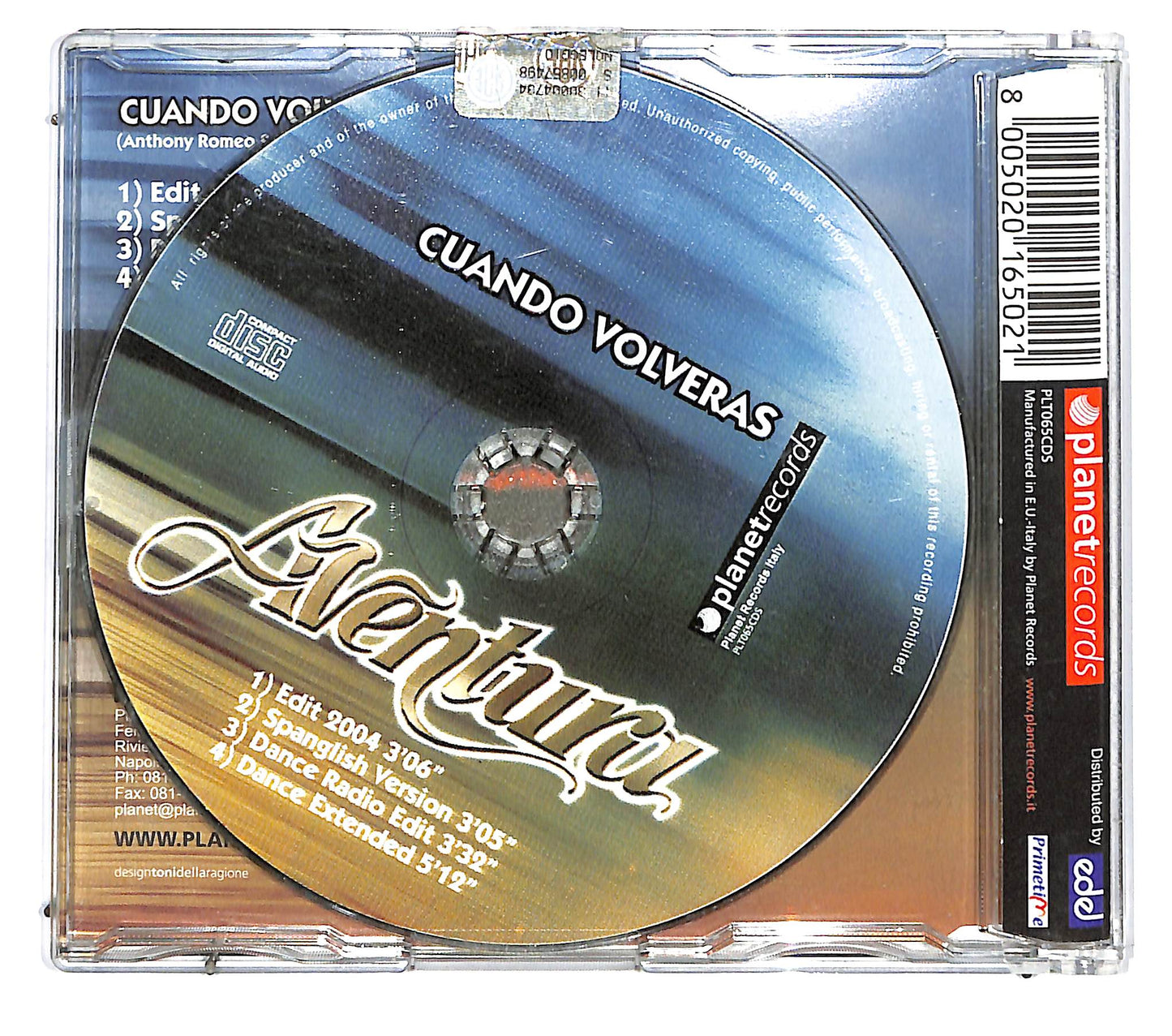 EBOND Aventura - Cuando Volveras CD CD126068
