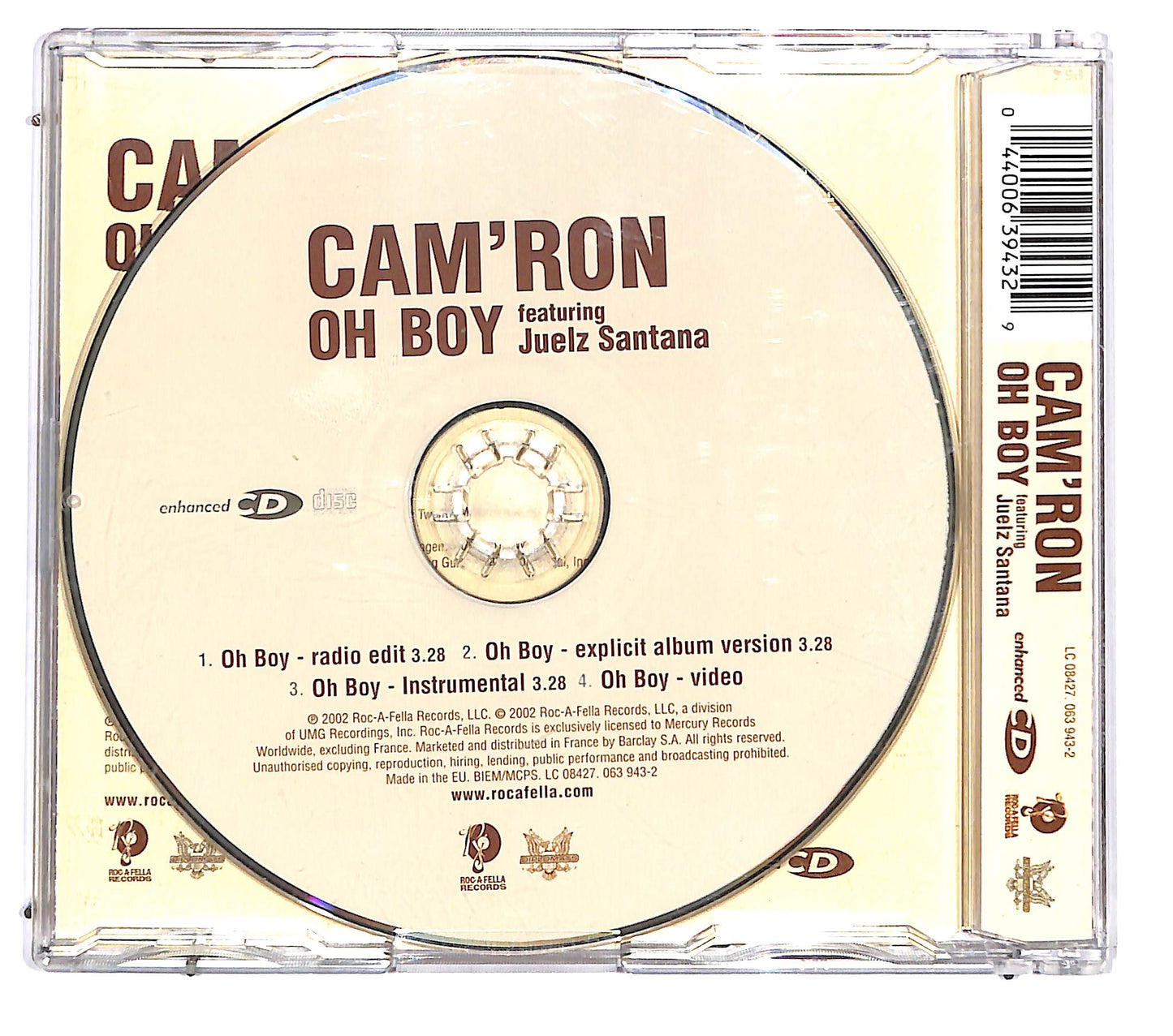 EBOND Cam'ron Featuring Juelz Santana - Oh Boy CD CD126115