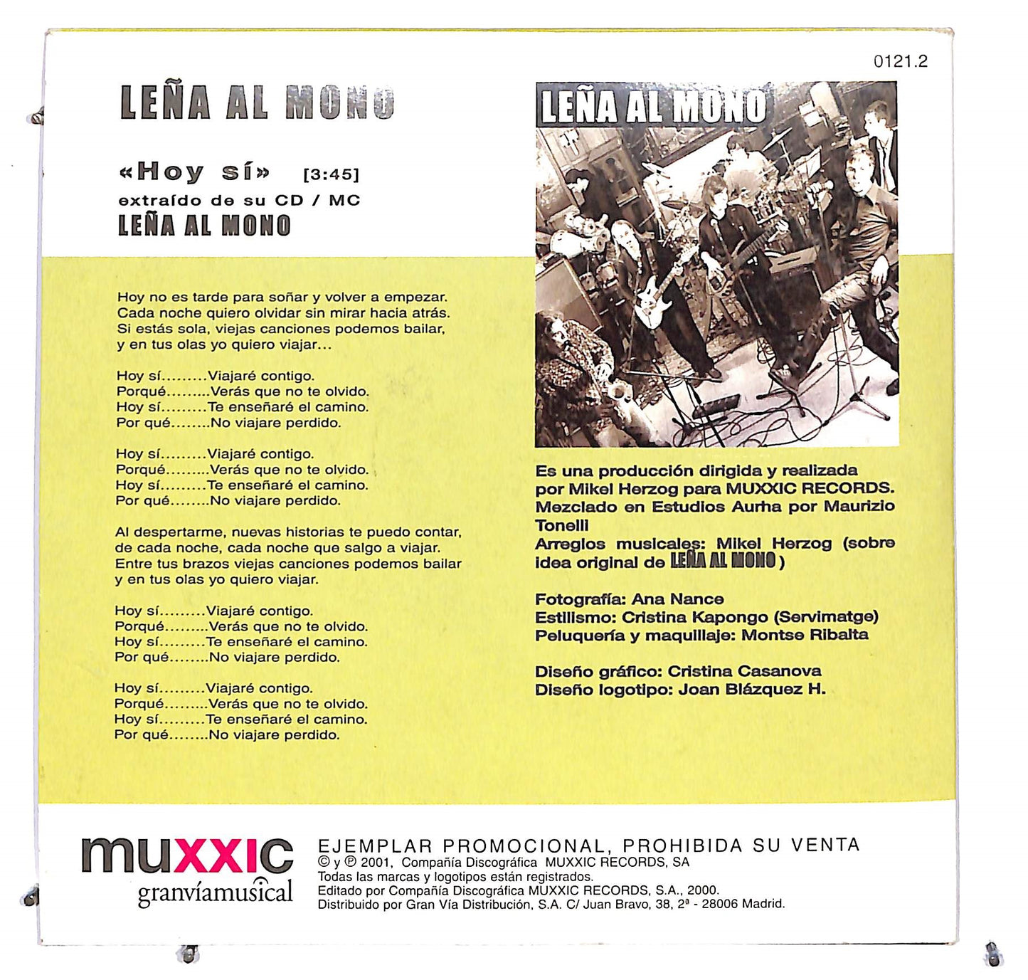 EBOND Lena Al Mono - Hoy Si CD CD126137