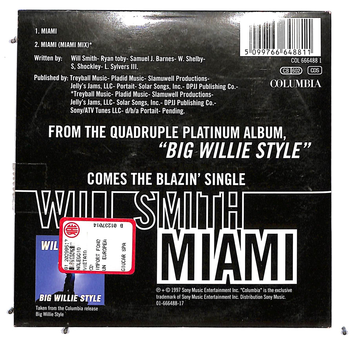EBOND Will Smith - Miami CD CD126138