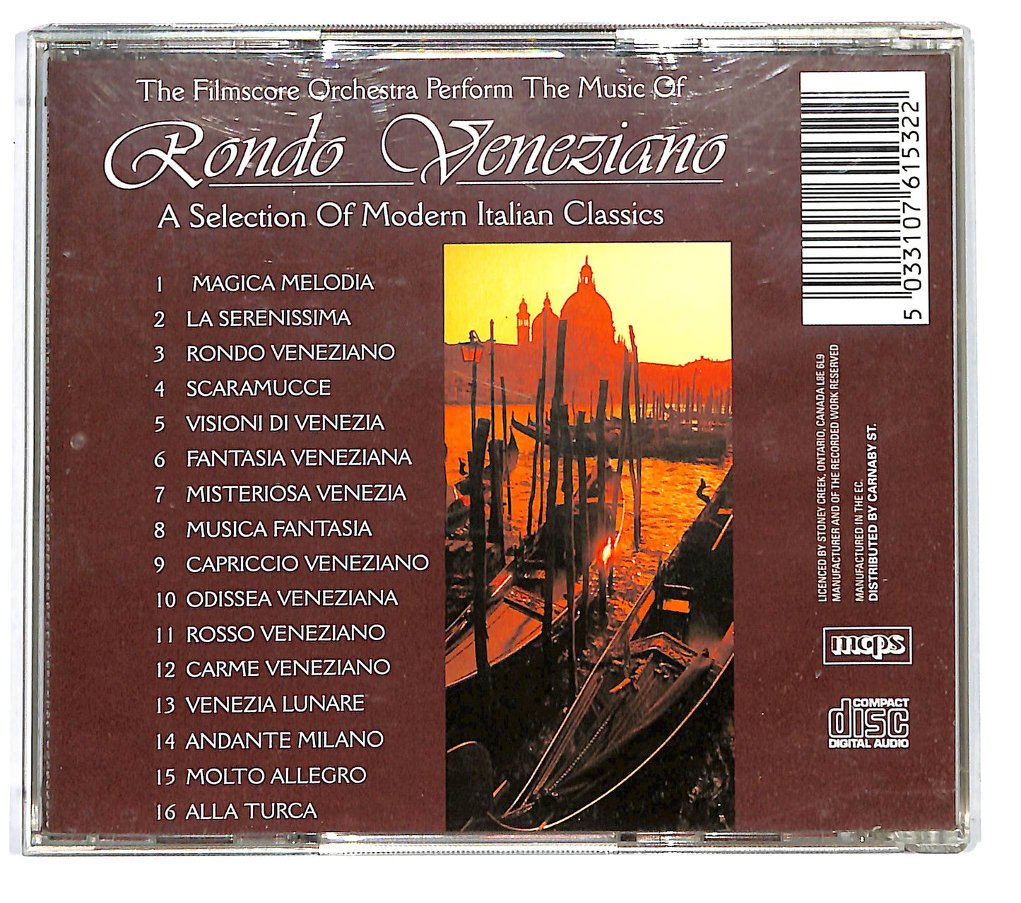 EBOND Rondo Veneziano - A Selection of Modern Italian Classics CD CD126154