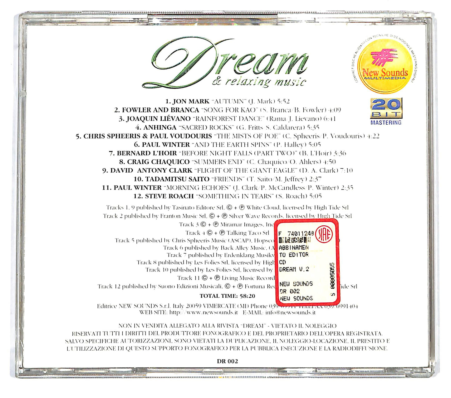EBOND Various - Dream & Relaxing Music CD CD126163