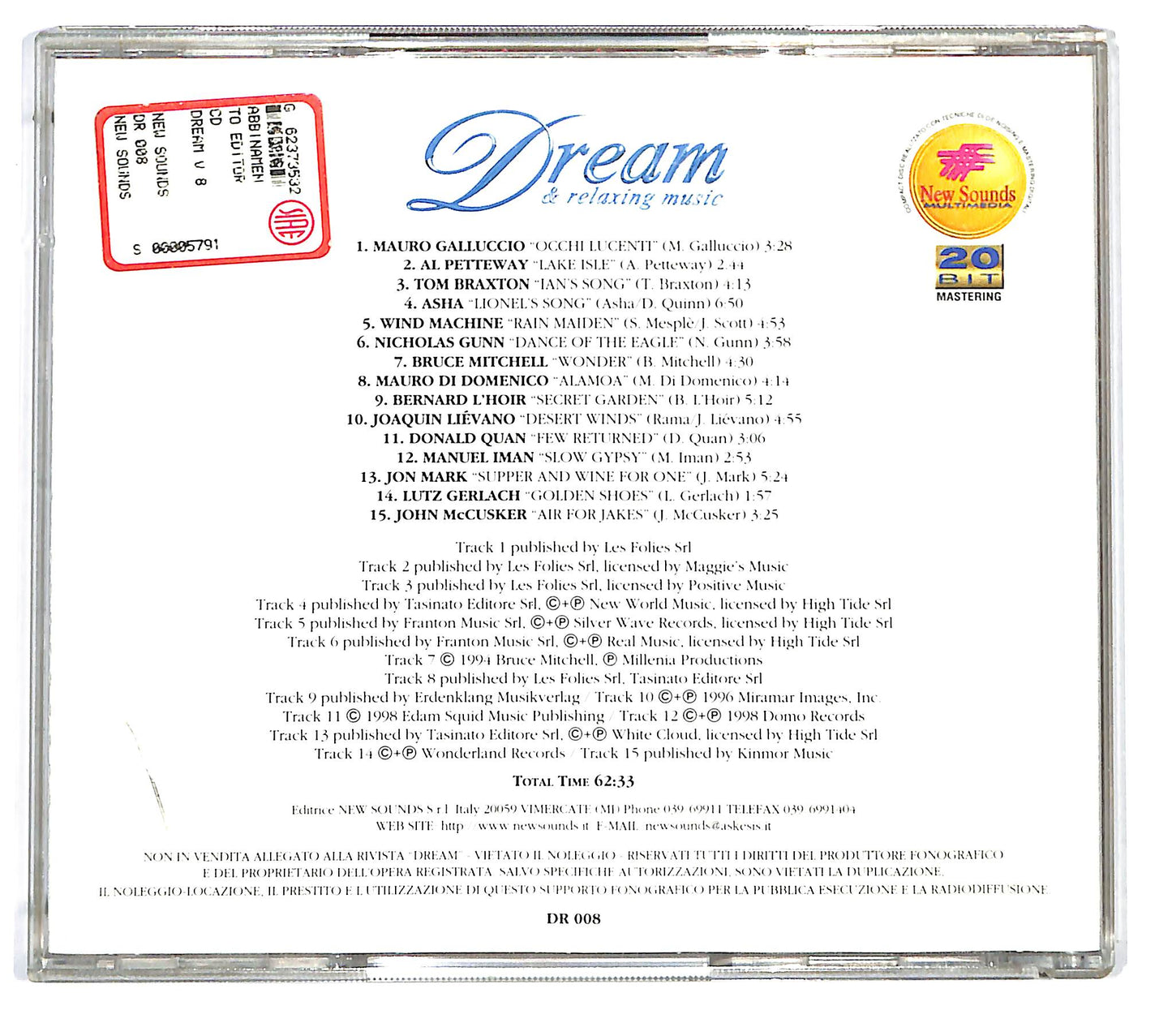 EBOND Various - Dream & Relaxing Music Vol. 8 CD CD126166
