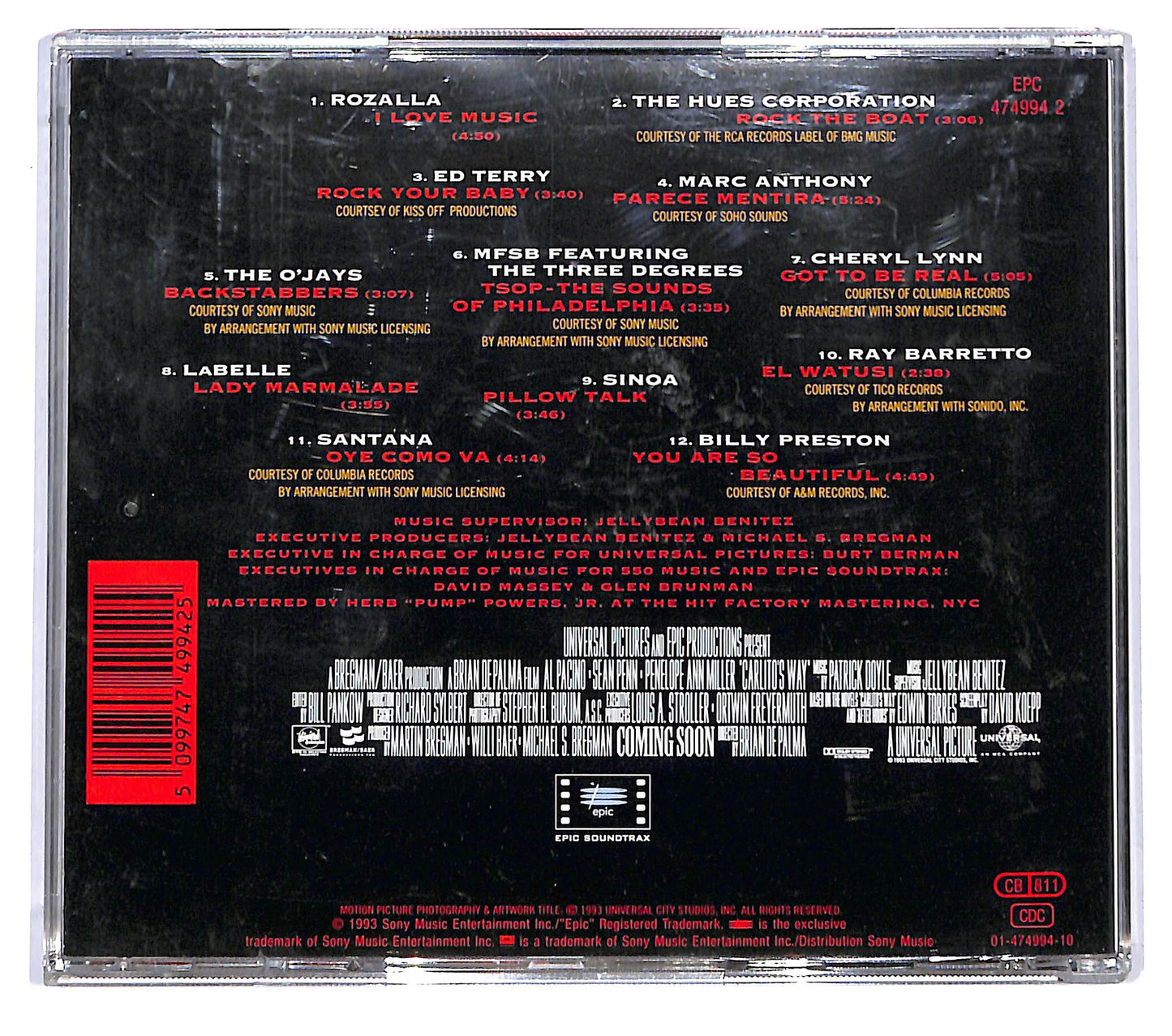 EBOND Various - Carlito's Way (Music From The Motion Picture) CD CD126217