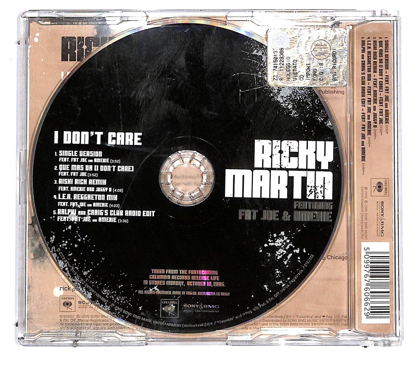 EBOND Ricky Martin Featuring Fat Joe & Amerie - I Don't Care CD CD126248