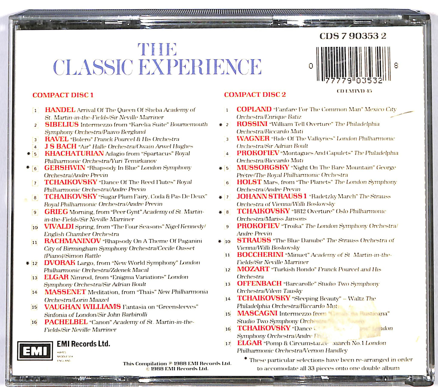 EBOND Various - The Classic Experience CD CD126307