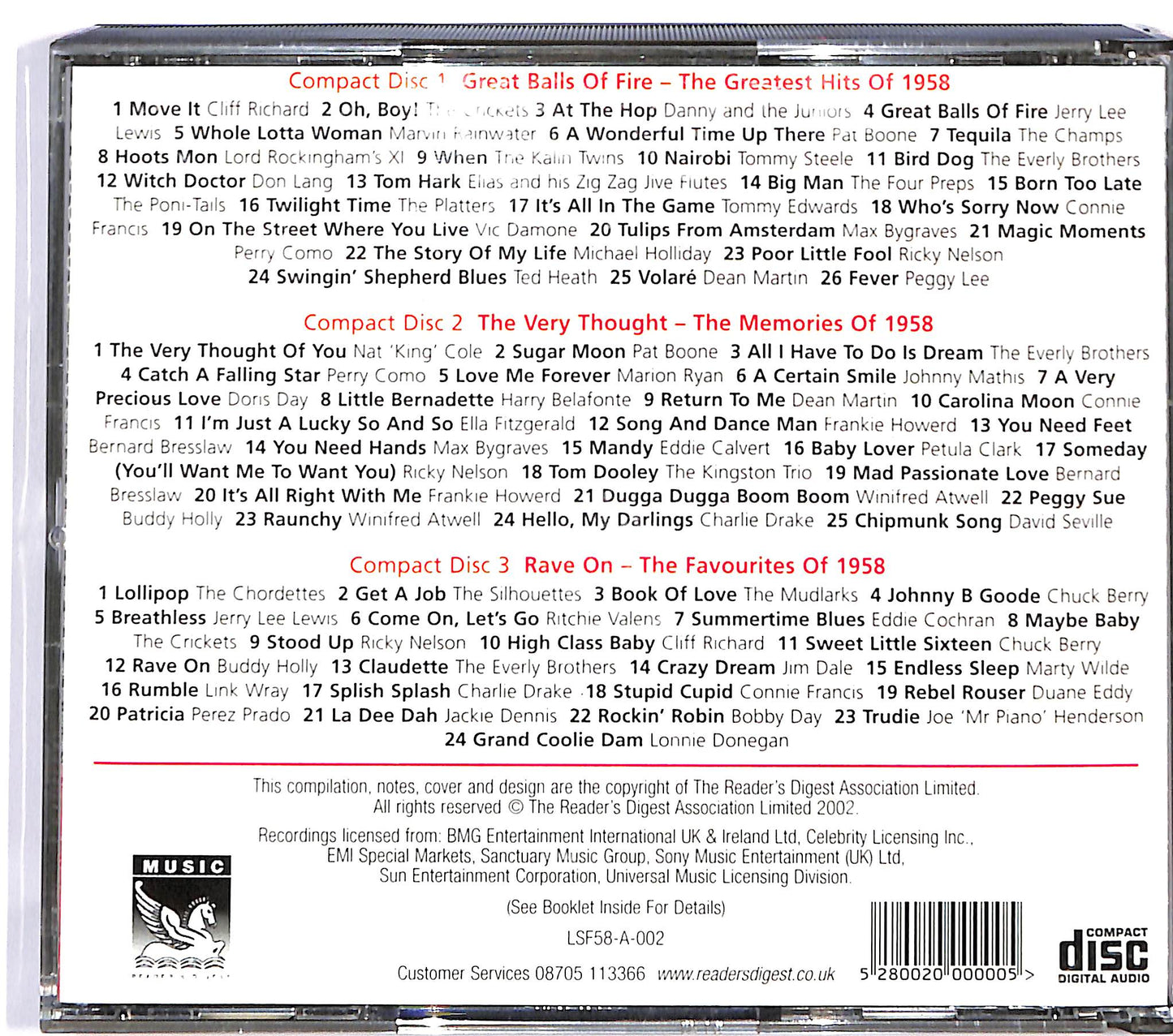 EBOND Various - Sounds Of The Fifties - Nineteen 58 CD CD126314