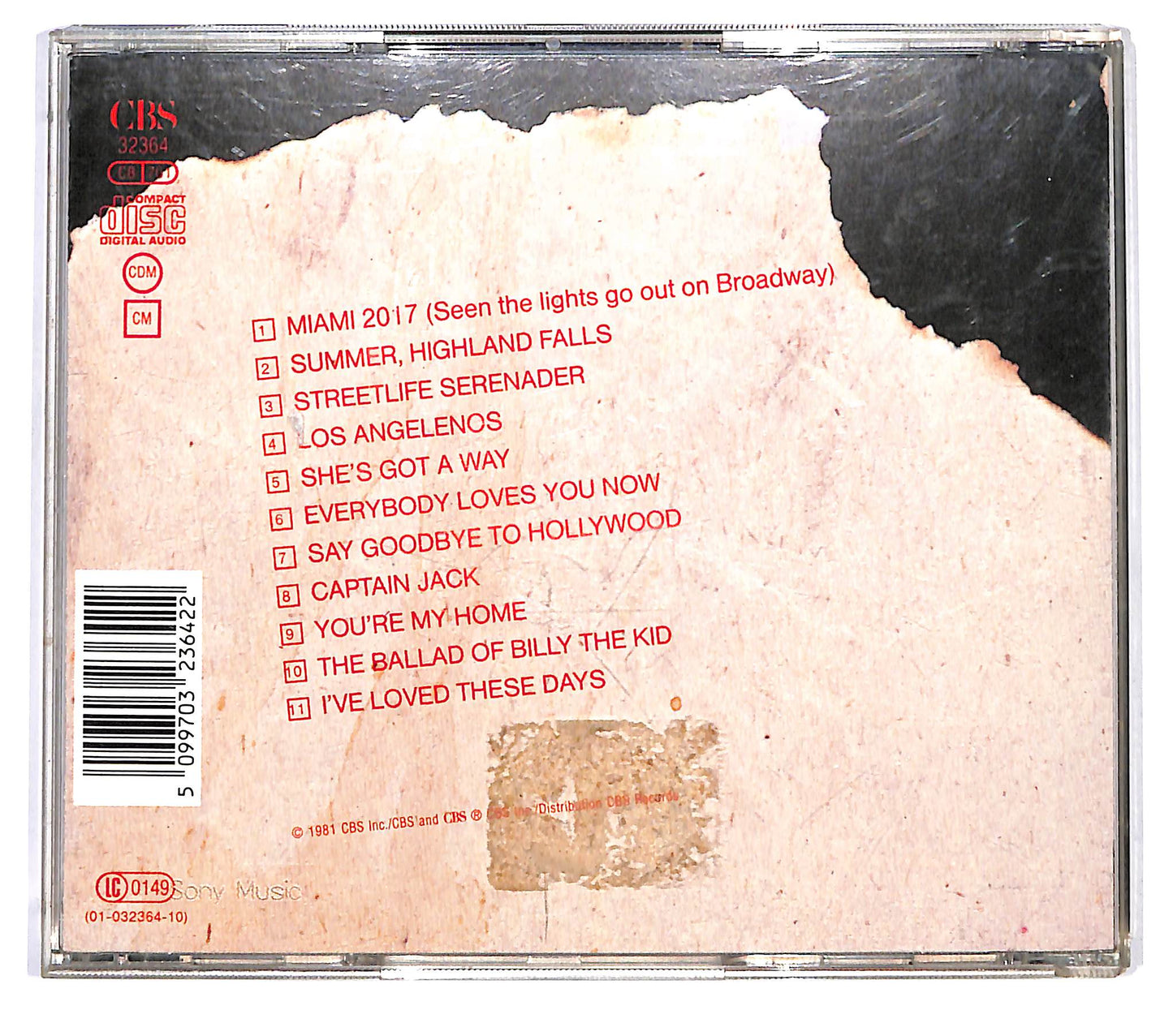 EBOND Billy Joel - Songs In The Attic CD CD126324