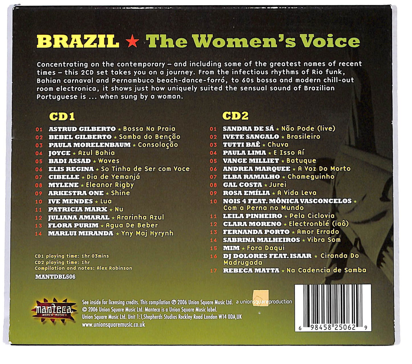 EBOND Various - Brazil The Women's Voice CD CD126328