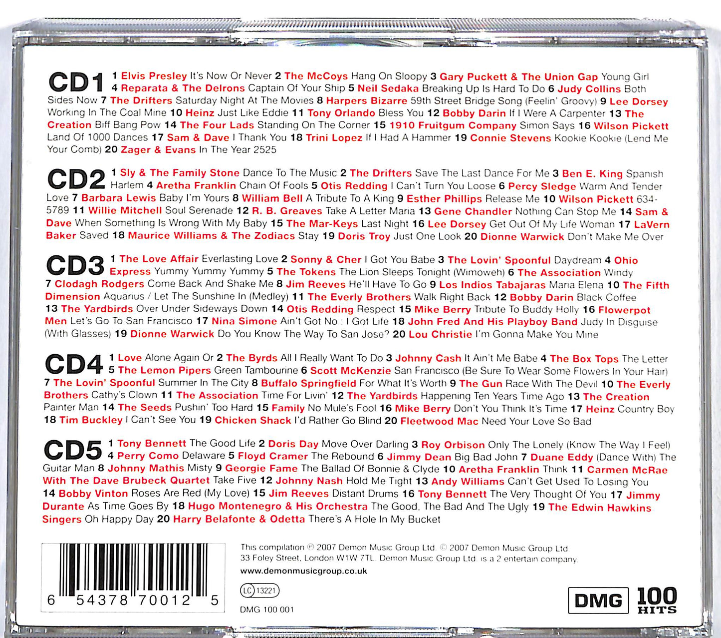EBOND Various - 100 Hits 60s CD CD126350