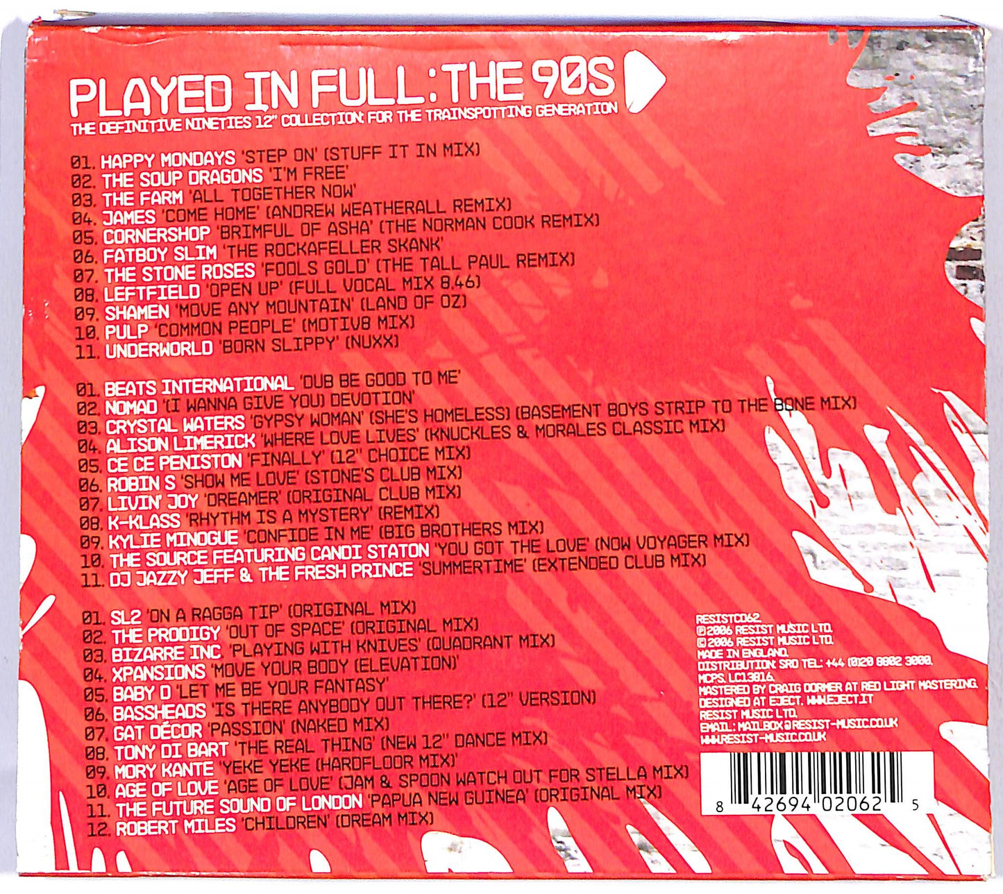 EBOND Played In Full : The 90s - The Definitive 12'' Collection CD CD126403
