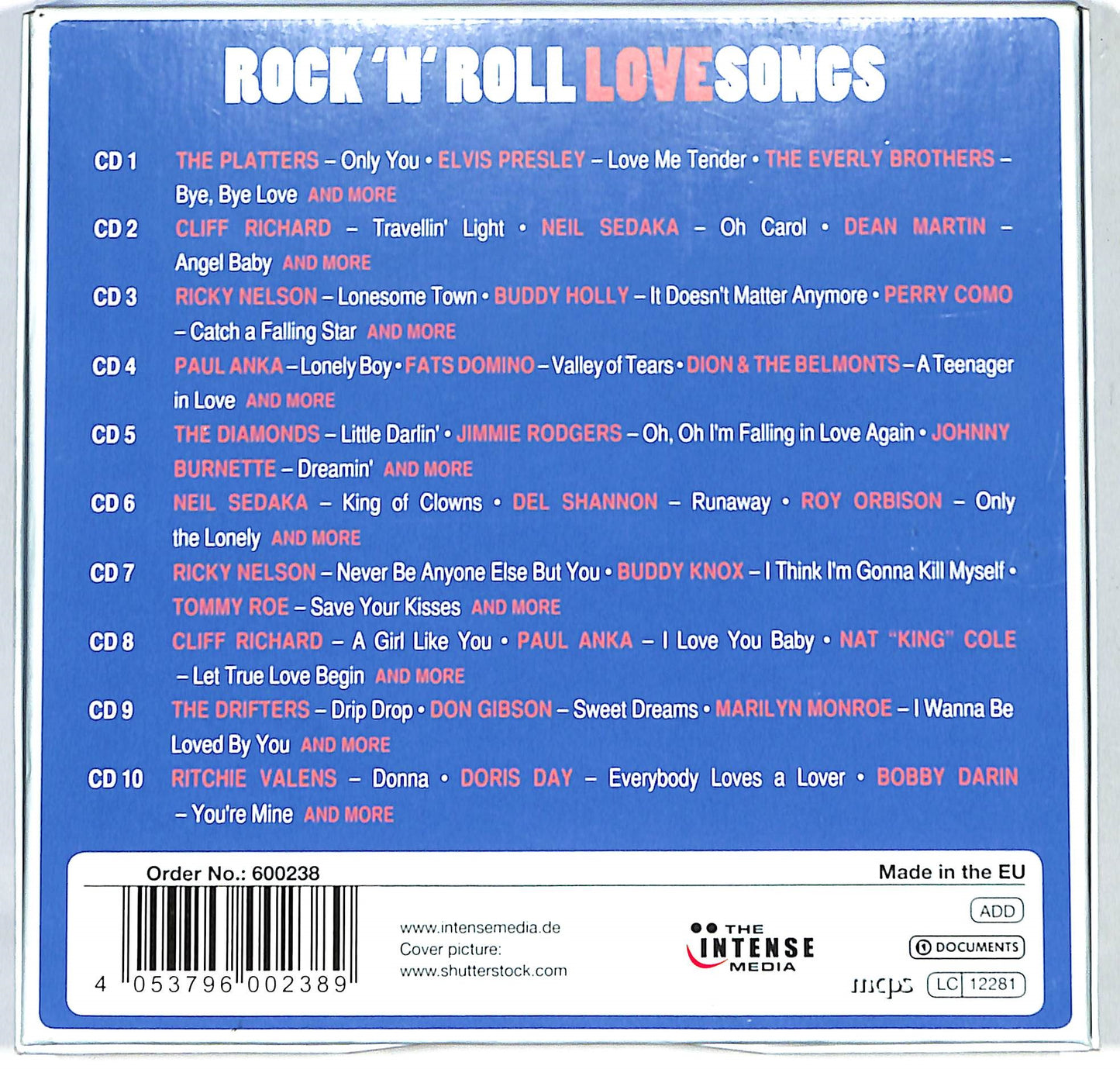EBOND Various - Rock 'n' Roll Love Songs CD CD126407