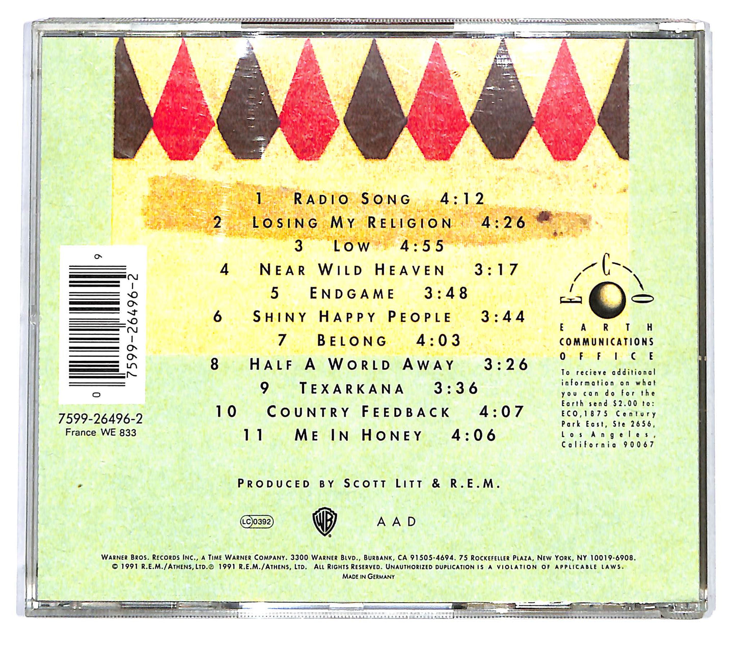 EBOND Rem - Out Of Time - -009004 CD CD126502