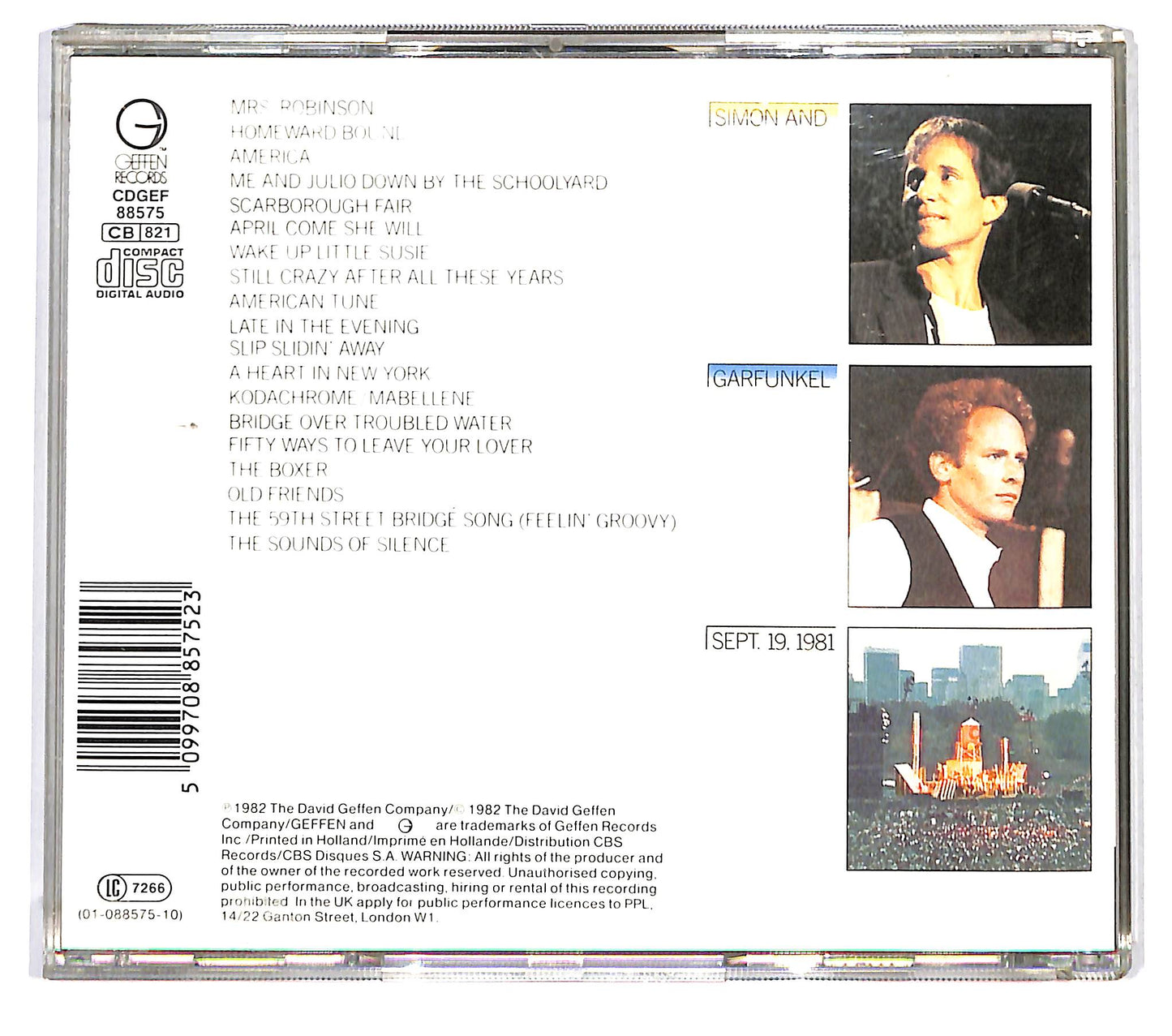 EBOND Simon & Garfunkel - The Concert In Central Park CD CD126527